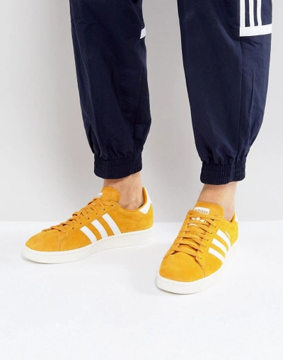 Shop Adidas Originals Campus Sneakers In Yellow Bz0088 - Yellow