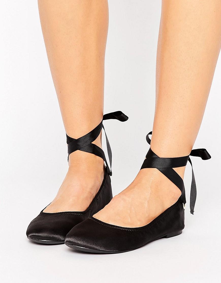 lace up ballet pumps