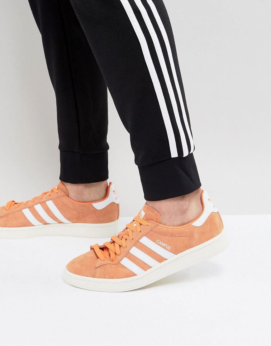 Adidas Originals Campus Sneakers In Orange Bz0083 - Orange | ModeSens