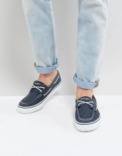 Navy blue sperrys deals