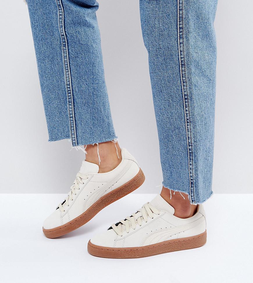 puma beige suede