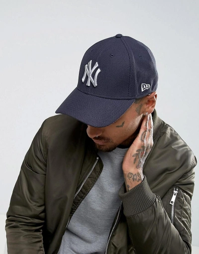 New Era 39thirty Fitted Cap Diamond Era Ny Yankees - Navy | ModeSens