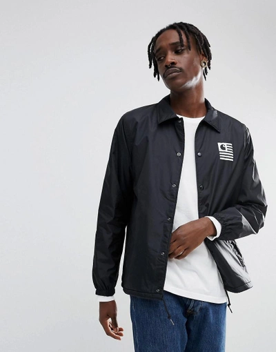 Carhartt Wip State Coach Jacket - Black | ModeSens