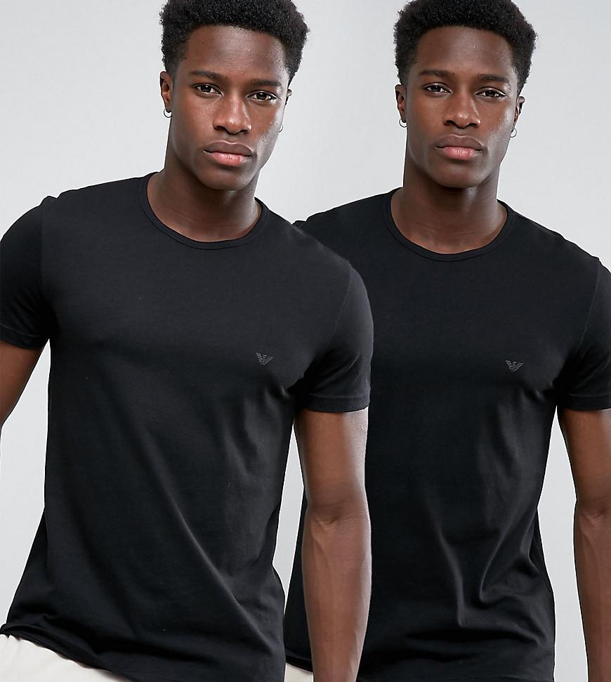 emporio armani 2 pack crew neck t shirts