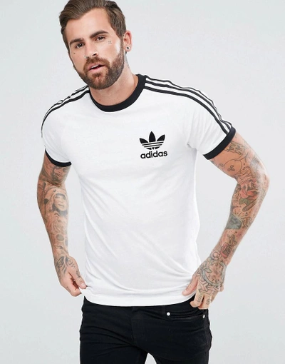 Derribar Asistencia Incompetencia Adidas Originals California T-shirt In White Az8128 - White | ModeSens