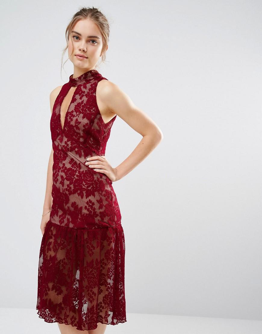 endless rose red dress