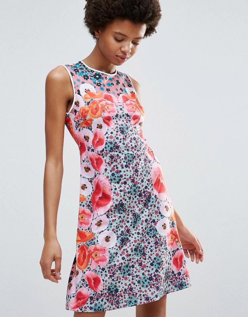 Clover Canyon Poppy Blossoms Matte Jersey Dress - Multi | ModeSens