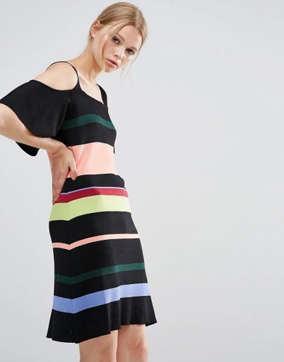 Shop Style Mafia Stripe Dress - Black