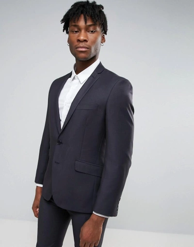 Shop Ben Sherman Slim Fit Pin Dot Suit Jacket - Gray