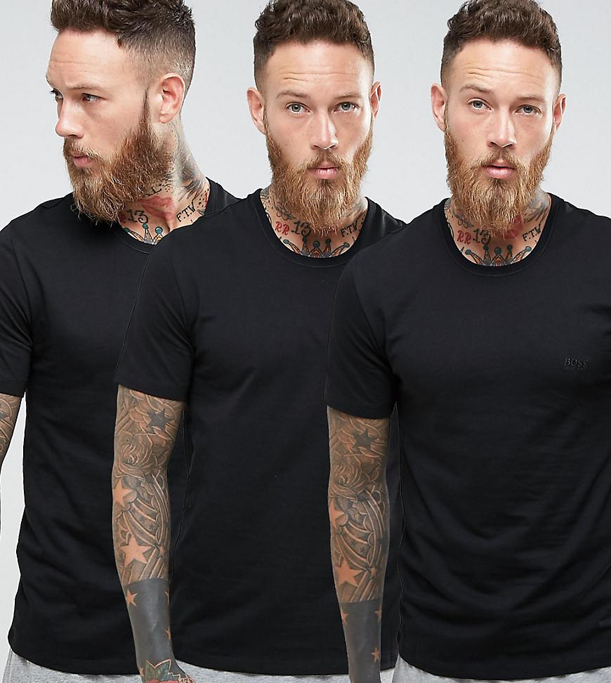 Hugo Boss Bodywear Crew Neck T-shirt 3 Pack-black | ModeSens