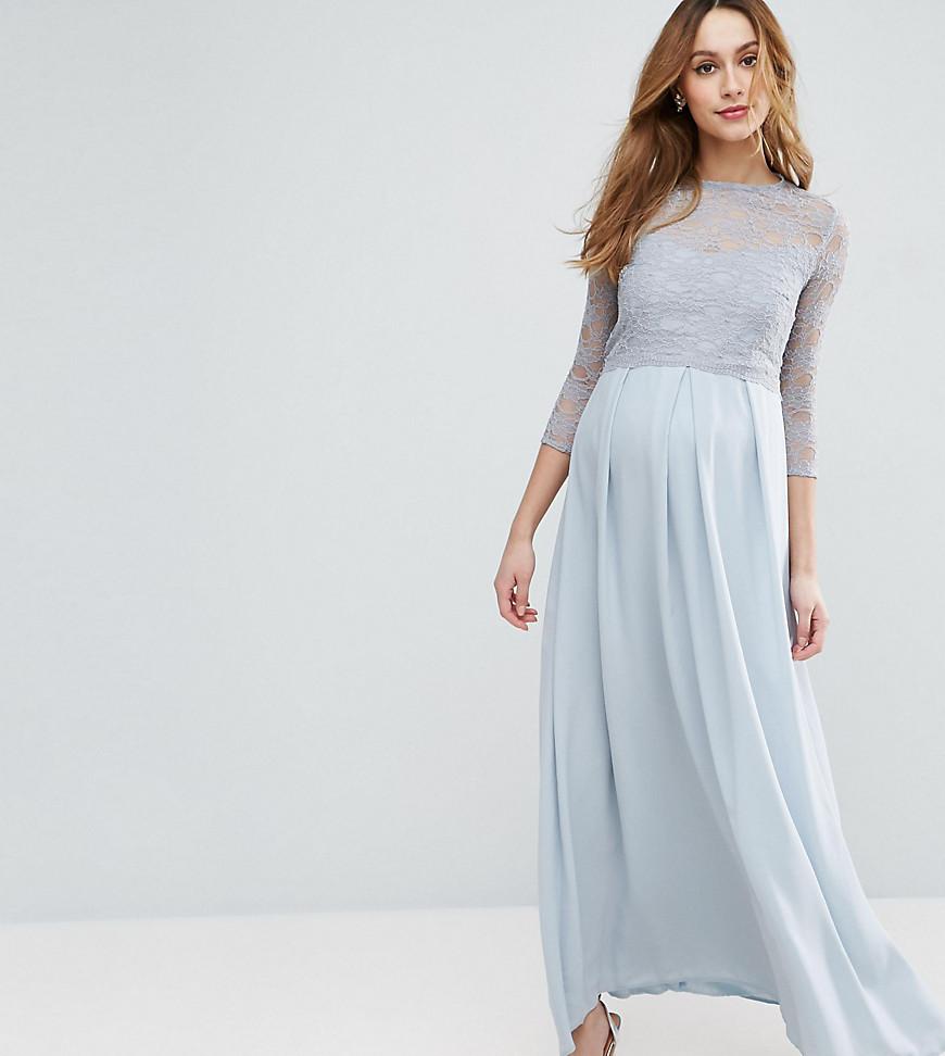 lace bodice maxi dress
