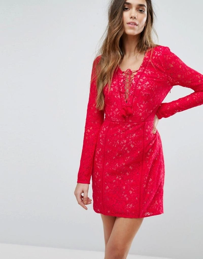 Shop The Jetset Diaries Zamira Mini Dress - Red