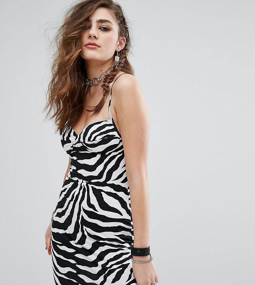 zebra bodycon dress