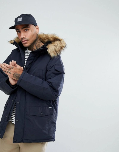 Carhartt Wip Anchorage Parka In Navy - Navy | ModeSens