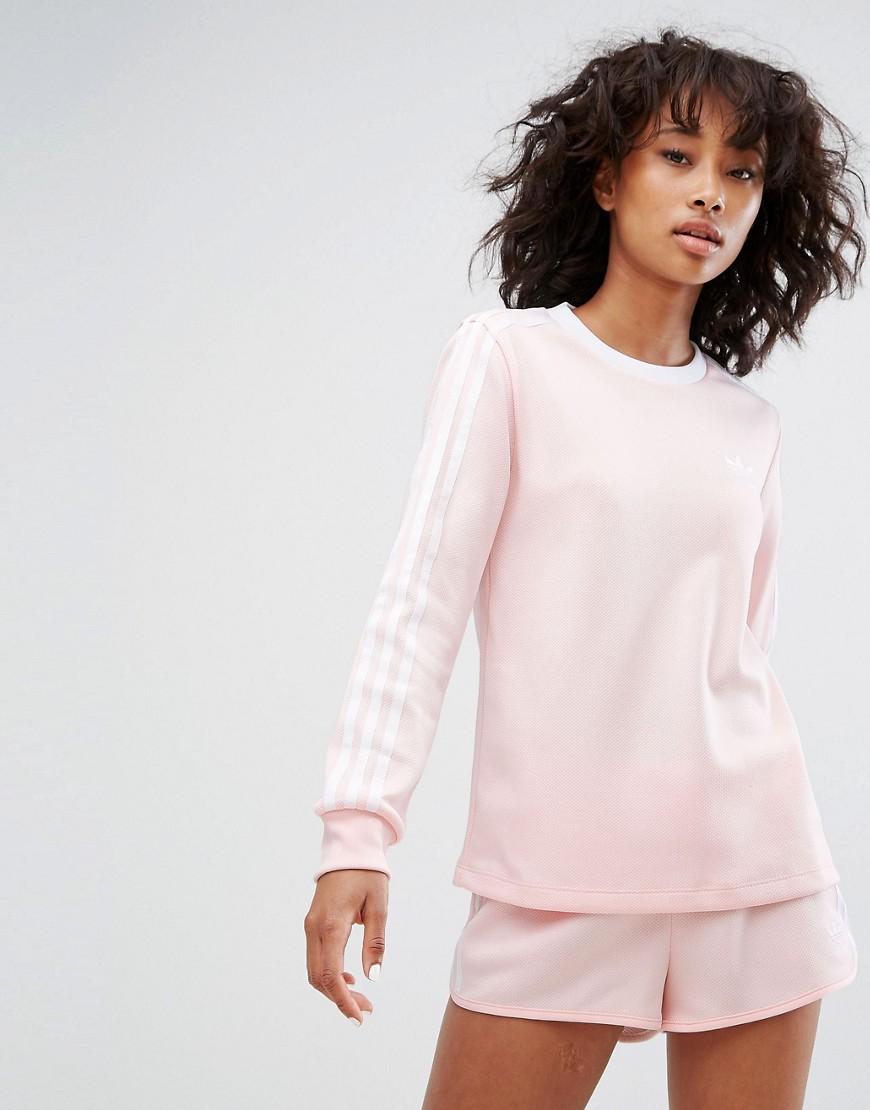 adidas pink long sleeve top