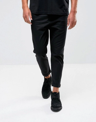 Shop Allsaints Slim Fit Cropped Pant - Black