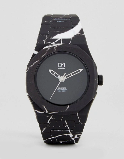 Shop D1 Milano Black Concrete Watch - Black