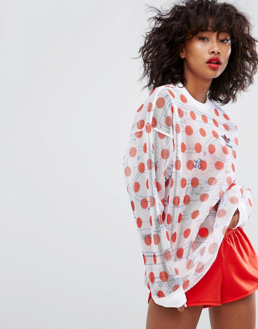 Adidas Originals Adidas Osaka Mesh Panel Sweatshirt Multi Modesens