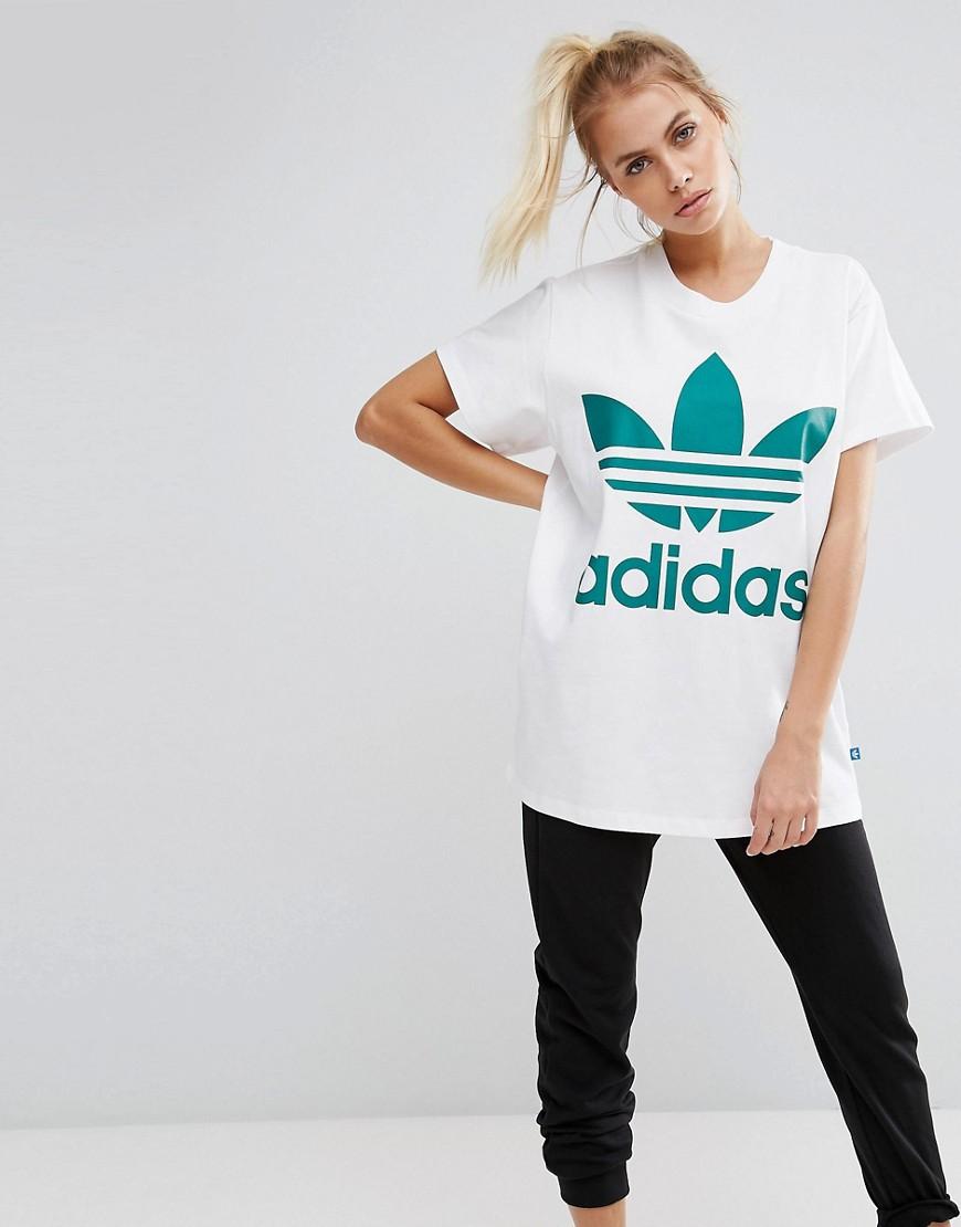 adidas originals oversized trefoil tee