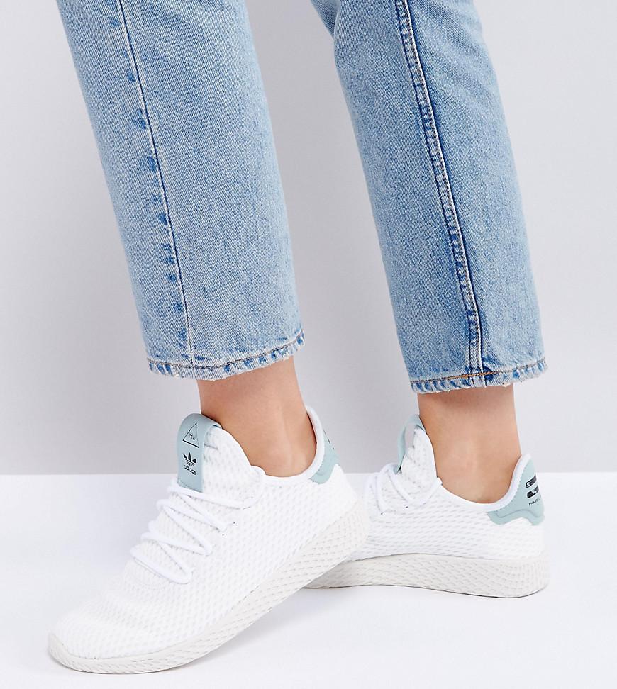 pharrell williams tennis hu shoes white