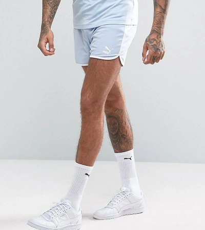 Puma Retro Mesh Shorts In Blue Exclusive To Asos - Blue | ModeSens