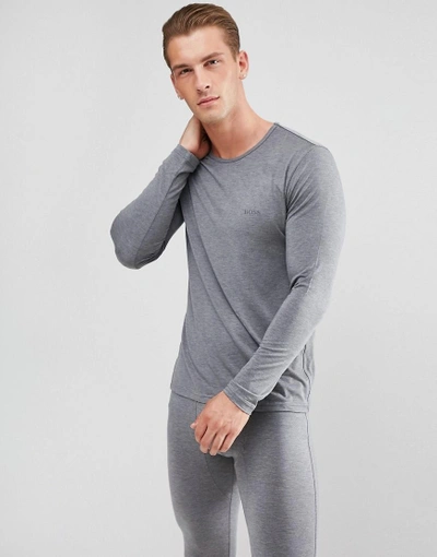 Hugo Boss Bodywear Thermal Long Sleeve T-shirt - Gray | ModeSens