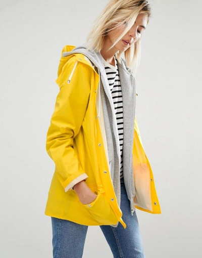 Shop Rains Waterproof Jacket - Yellow