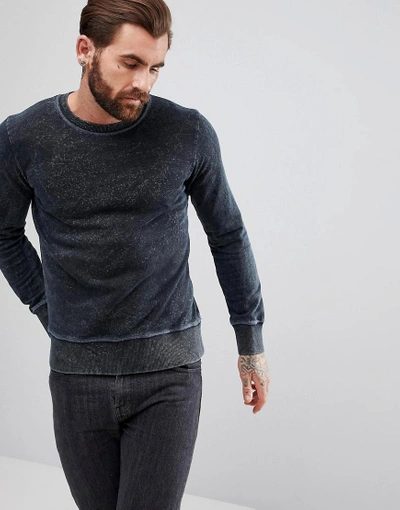 Nudie Jeans Co Sven Blackened Indigo Sweater - Black | ModeSens