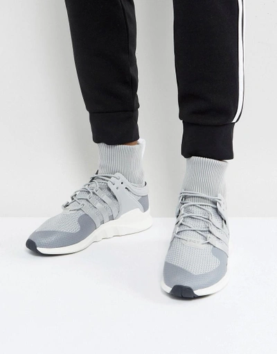 Shop Adidas Originals Eqt Support Adv Winter Sneakers In Gray Bz0641