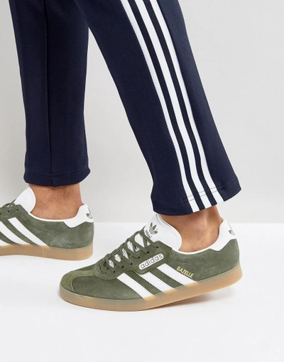 Hectáreas Enumerar Tregua Adidas Originals Gazelle Super Sneakers In Green By9778 - Green | ModeSens