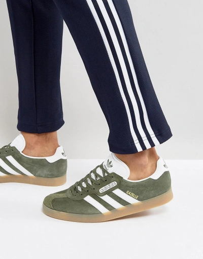 Adidas Originals Gazelle Super Sneakers In Green By9778 - Green | ModeSens