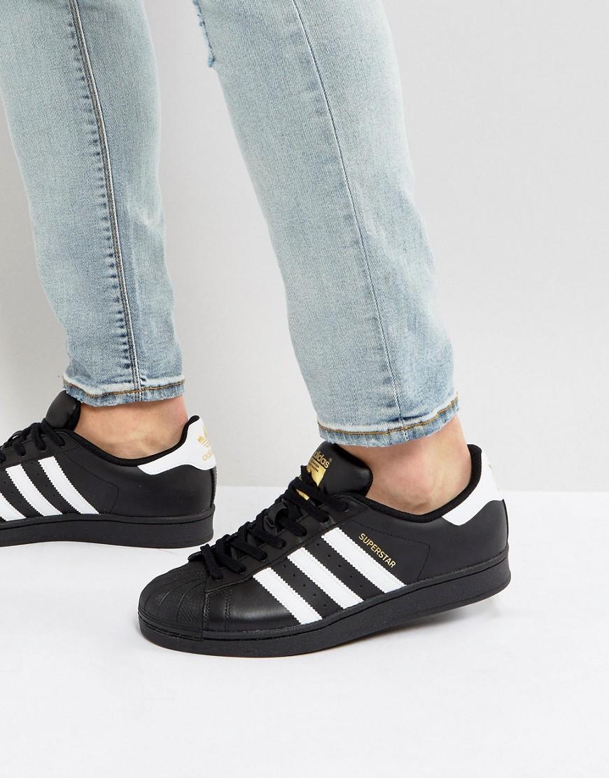 Adidas Originals Superstar Sneakers In Black B27140 - Black | ModeSens