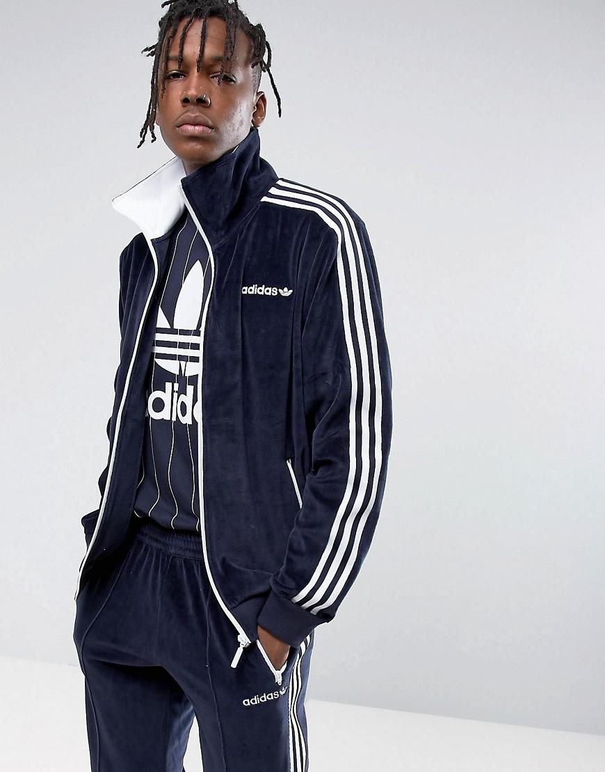 adidas originals velour beckenbauer track jacket