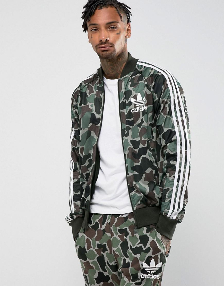 adidas street superstar camo track jacket