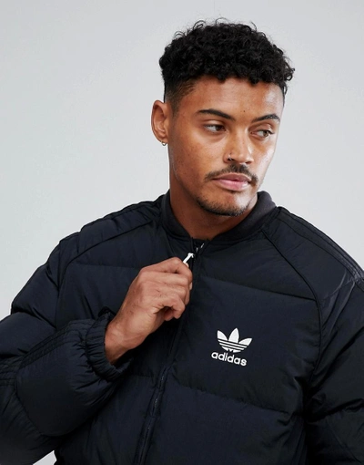 Adidas Originals Superstar Down Jacket In Black Br9735 - Black | ModeSens