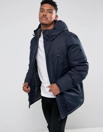 G-star Whistler Twill Hdd Parka Jacket - Blue | ModeSens