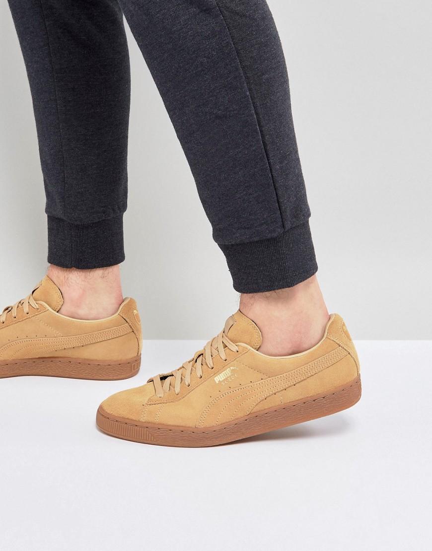 suede puma tan