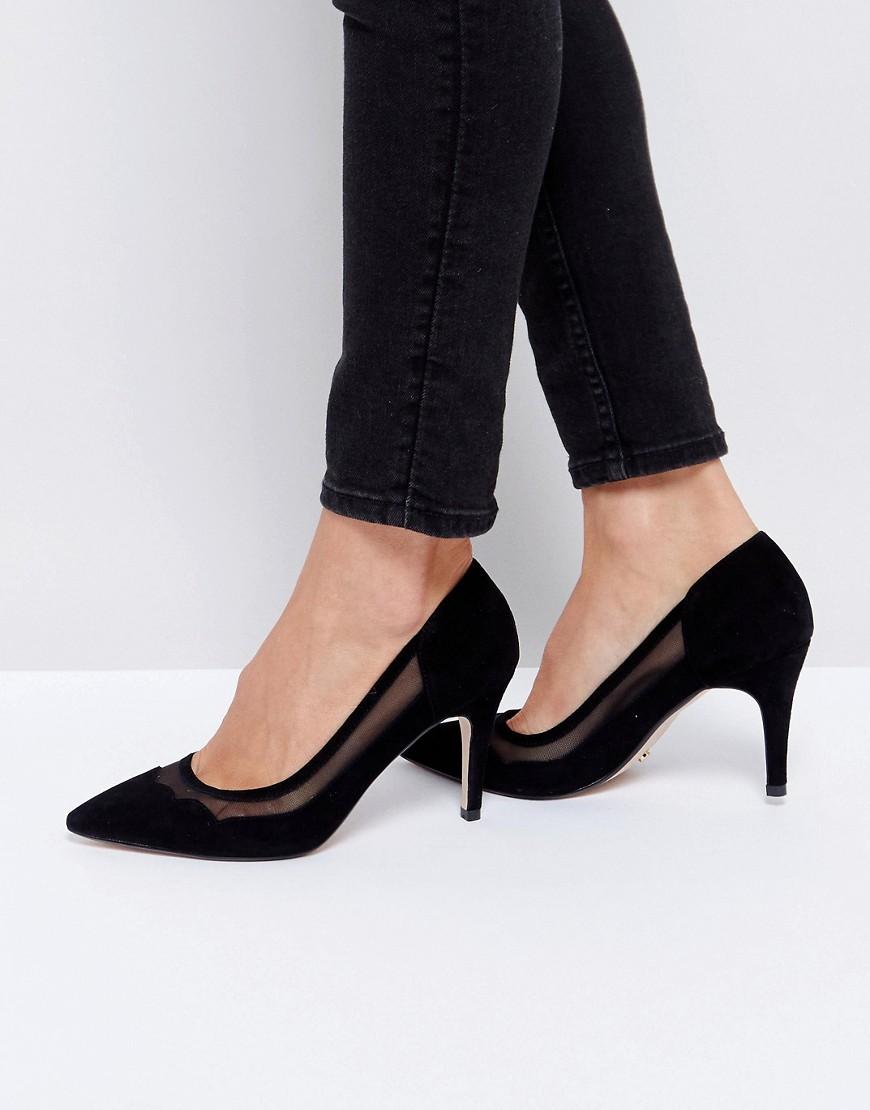 dune suede heels