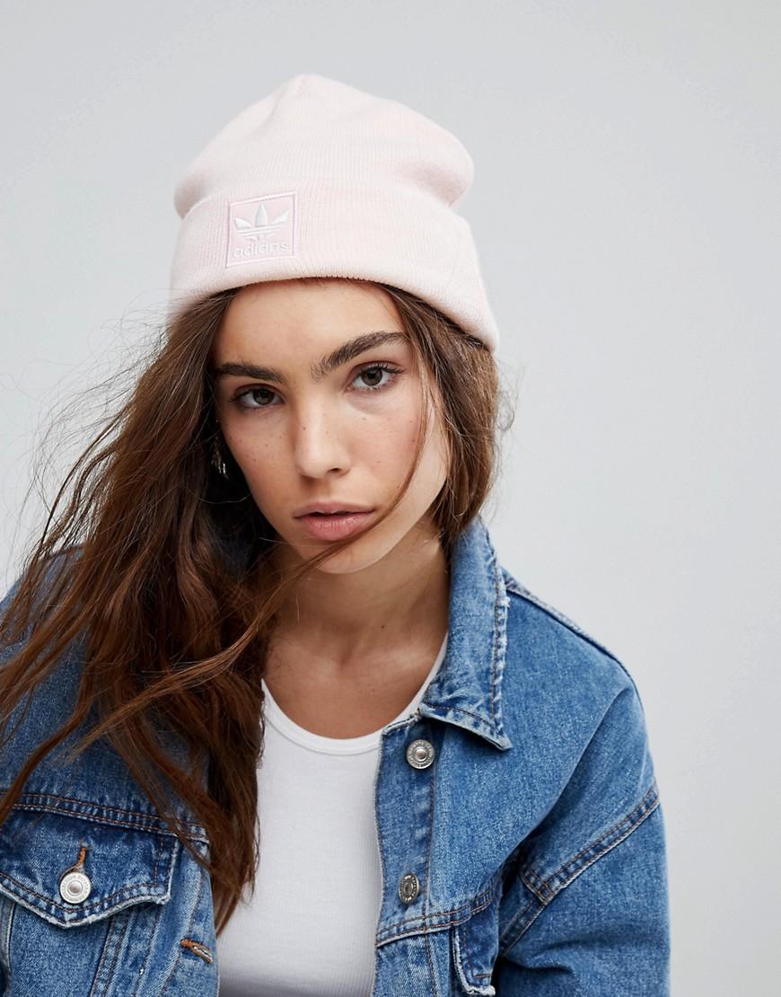 baby pink adidas beanie