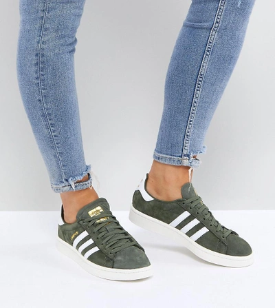Adidas Originals Campus Sneakers In Khaki - Green | ModeSens