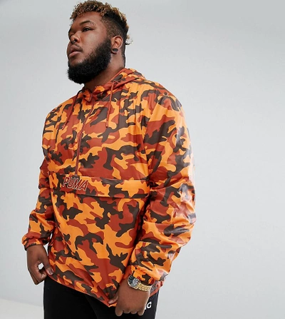 Puma Plus Pullover Windbreaker In Camo Print In Orange Exclusive To Asos  57663602 - Orange | ModeSens