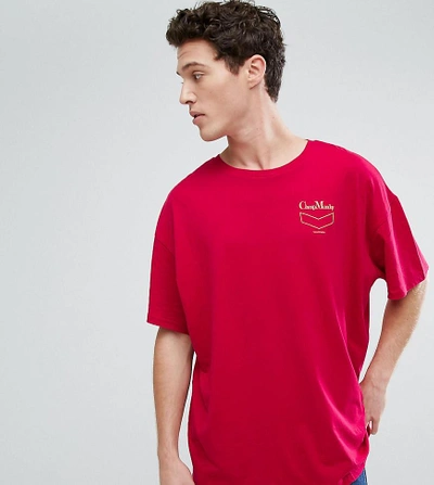 Shop Cheap Monday Squad T-shirt In Red - Red