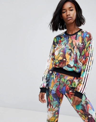 Adidas Originals X Farm Passaredo Crop Sweat - Multi | ModeSens