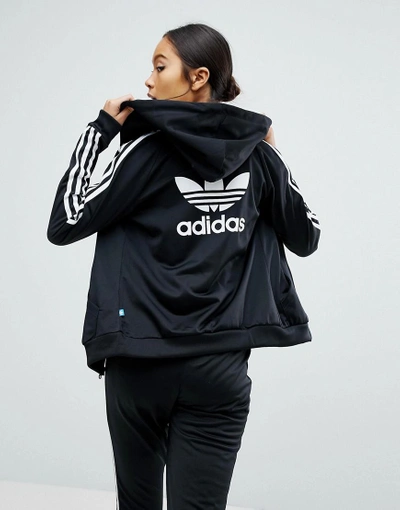 Adidas slim zip hoodie sale
