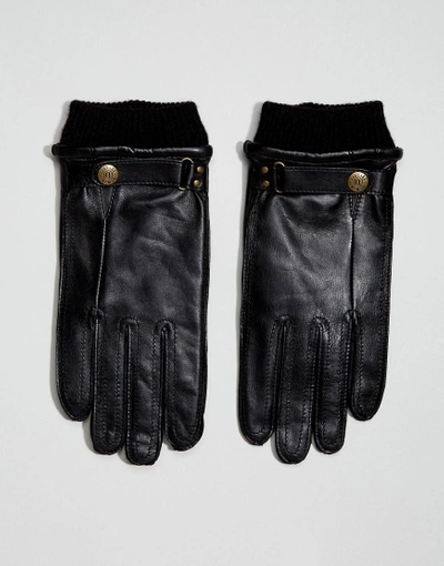 Shop Dents Penrith Leather Gloves In Black - Black