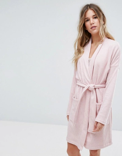 Shop Ugg Braelyn Double Knit Fleece Robe - Pink
