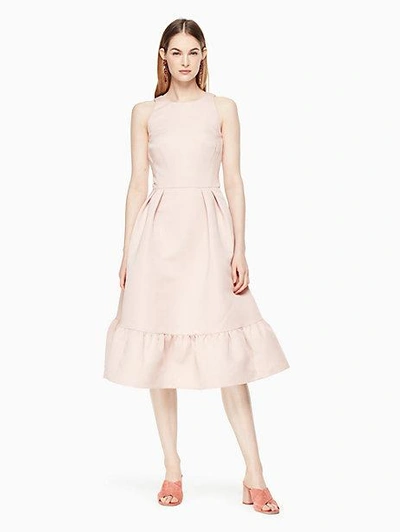Shop Kate Spade Structured Fit And Flare Dress In Rose Dew