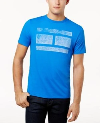 Shop Tommy Hilfiger Men's Virtue Graphic-print T-shirt In Blue