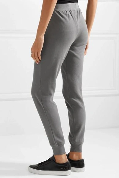 Shop Atm Anthony Thomas Melillo Cotton-blend Terry Track Pants In Gray