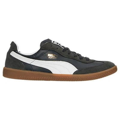 Shop Puma Men's Super Liga Og Retro Casual Shoes In New Navy/white
